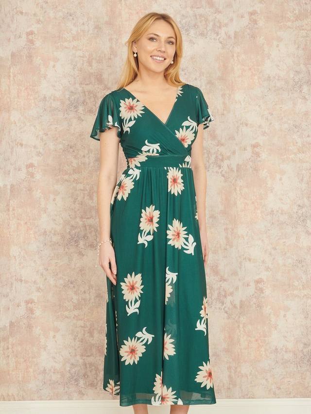 Платье миди из цветочной сетки Yumi, зеленый/разноцветный
Платье миди из цветочной сетки Yumi, зеленый/разноцветный