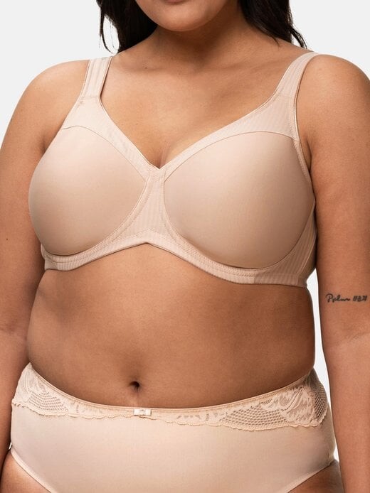 Современный бюстгальтер-минимайзер из мягкого хлопка Triumph, бежевый
Современный бюстгальтер-минимайзер из мягкого хлопка Triumph, бежевый