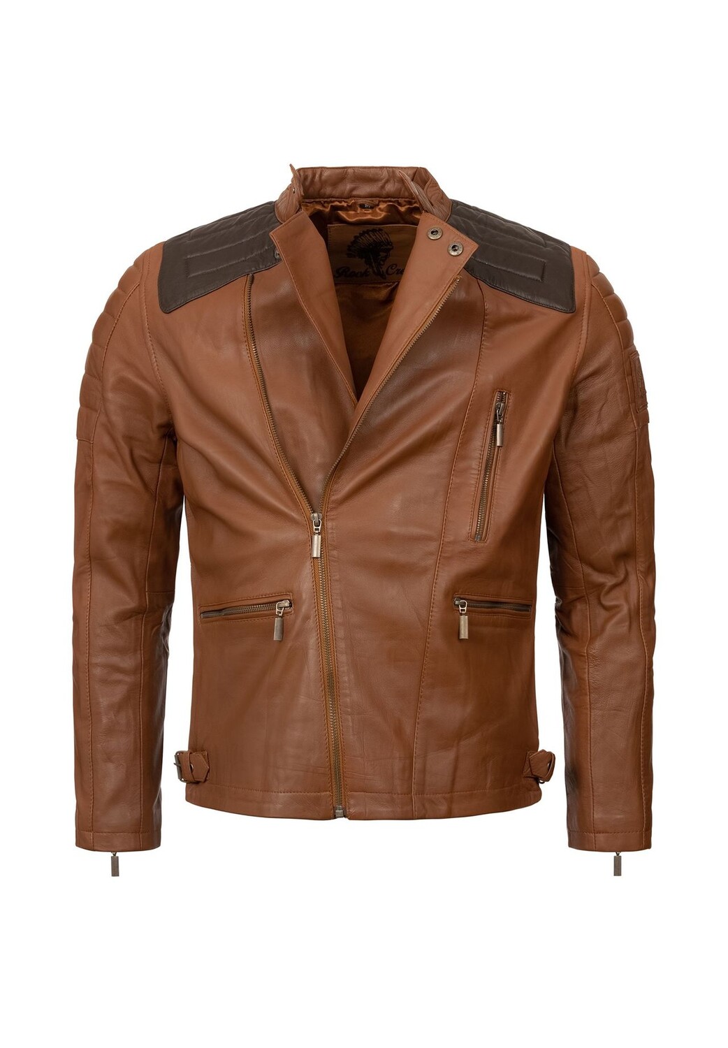 Кожаная куртка в байкерском стиле обычного кроя Rock Creek, цвет Hellbraun, Коричневый, Кожаная куртка в байкерском стиле обычного кроя Rock Creek, цвет Hellbraun 
Кожаная куртка в байкерском стиле обычного кроя Rock Creek, цвет Hellbraun, Коричневый, Кожаная куртка в байкерском стиле обычного кроя Rock Creek, цвет Hellbraun