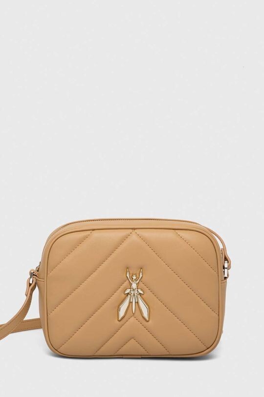 Кожаная сумочка Patrizia Pepe, бежевый 
Кожаная сумочка Patrizia Pepe, бежевый