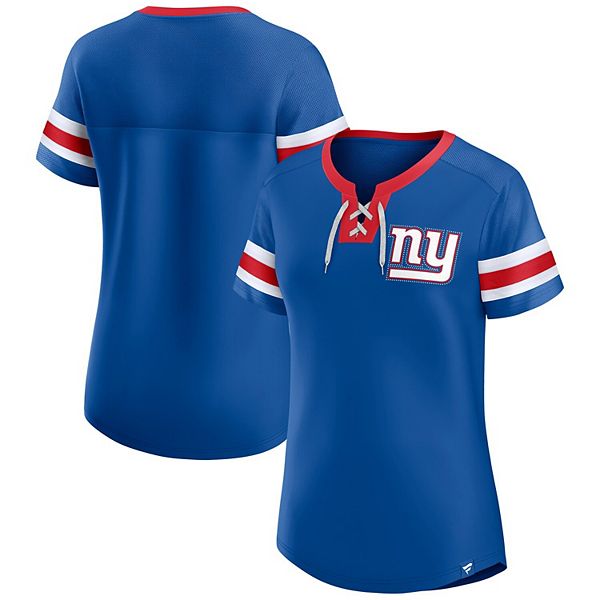 Женская футболка в стиле джерси New York Giants с кружевной шнуровкой Fanatics
Женская футболка в стиле джерси New York Giants с кружевной шнуровкой Fanatics