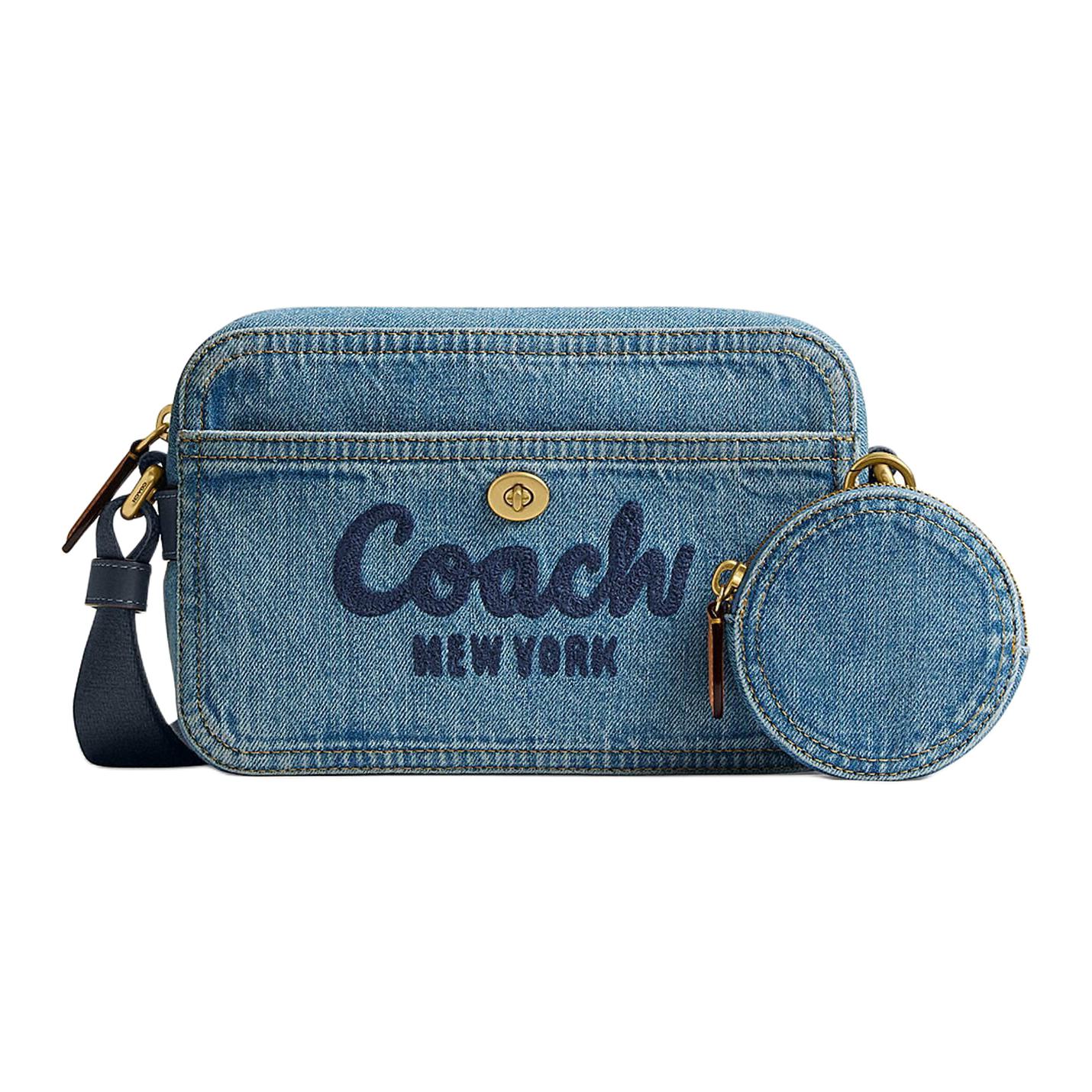 COACH Cargo Denim Camera Bag, плечевая сумка, маленькая женская кроссбоди синего цвета
COACH Cargo Denim Camera Bag, плечевая сумка, маленькая женская кроссбоди синего цвета