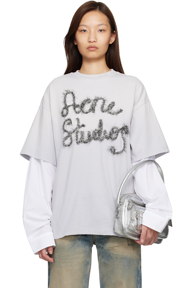 Acne Studios Серая многослойная футболка с логотипом, Серый, Acne Studios Серая многослойная футболка с логотипом
Acne Studios Серая многослойная футболка с логотипом, Серый, Acne Studios Серая многослойная футболка с логотипом