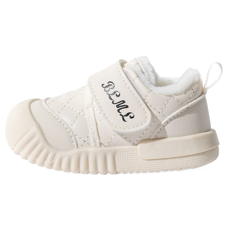 Теплые нескользящие детские туфли для младенцев и малышей Bradmiller, экрю 
Теплые нескользящие детские туфли для младенцев и малышей Bradmiller, экрю