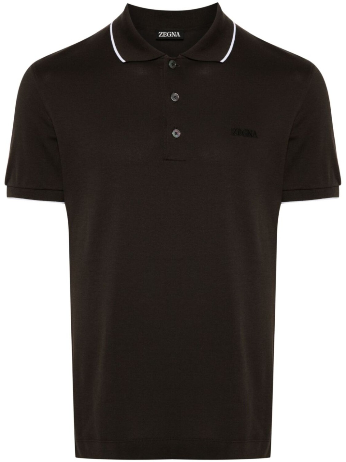 Рубашка поло с вышитым логотипом Zegna, коричневый
Рубашка поло с вышитым логотипом Zegna, коричневый