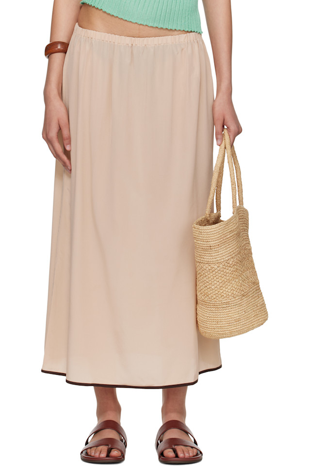 Эксклюзивная розовая шелковая макси-юбка Ssense Baserange, мультиколор
Эксклюзивная розовая шелковая макси-юбка Ssense Baserange, мультиколор