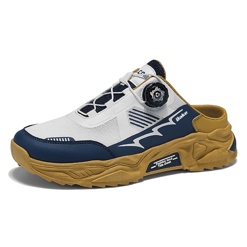 Тихие, устойчивые к запахам и истиранию сандалии с закрытым носком для мужчин BAKE, White Blue Yellow
Тихие, устойчивые к запахам и истиранию сандалии с закрытым носком для мужчин BAKE, White Blue Yellow