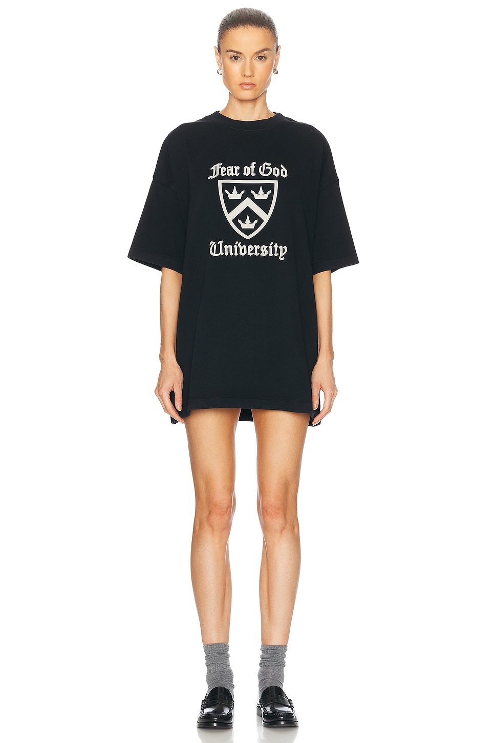 Тяжелая футболка с круглым вырезом Fear of God ESSENTIALS, черный
Тяжелая футболка с круглым вырезом Fear of God ESSENTIALS, черный