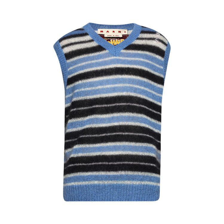 Топ Marni Brushed Mohair Stripe Gilet, Blue/Lilac
Топ Marni Brushed Mohair Stripe Gilet, Blue/Lilac