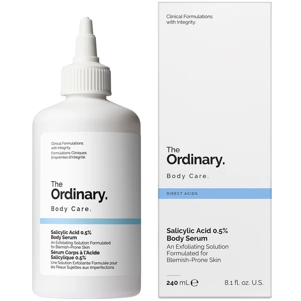 Салициловая кислота 0,5% сыворотка для тела 240 мл The Ordinary
Салициловая кислота 0,5% сыворотка для тела 240 мл The Ordinary