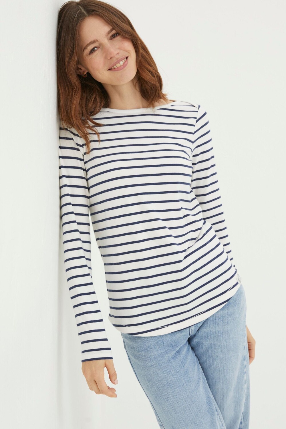 Полосатый топ Breton с толстым лицом Fat Face, белый
Полосатый топ Breton с толстым лицом Fat Face, белый