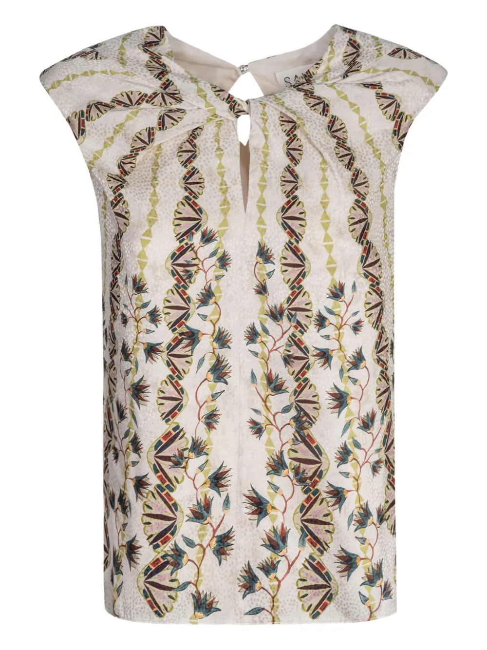 Блузка Claudia B с вырезом Saloni, нейтральный
Блузка Claudia B с вырезом Saloni, нейтральный