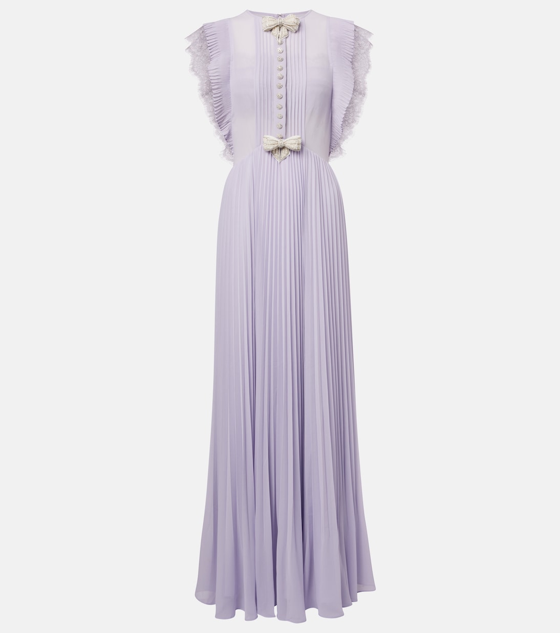 Платье макси из шифона с декоративным бантом Self-Portrait, Lilac
Платье макси из шифона с декоративным бантом Self-Portrait, Lilac