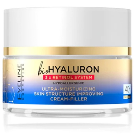 Крем для лица Eveline Bio Hyaluron 3x Retinol System Moisturising Face Cream Filler 40+ 50ml
Крем для лица Eveline Bio Hyaluron 3x Retinol System Moisturising Face Cream Filler 40+ 50ml