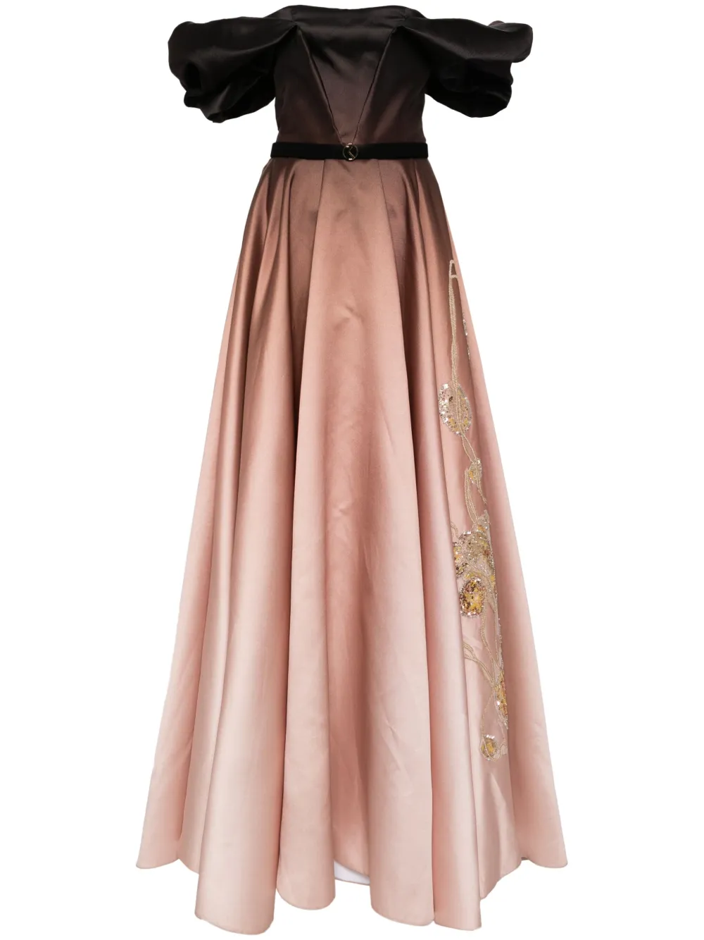 Платье с открытыми плечами и эффектом градиента Saiid Kobeisy, коричневый
Платье с открытыми плечами и эффектом градиента Saiid Kobeisy, коричневый