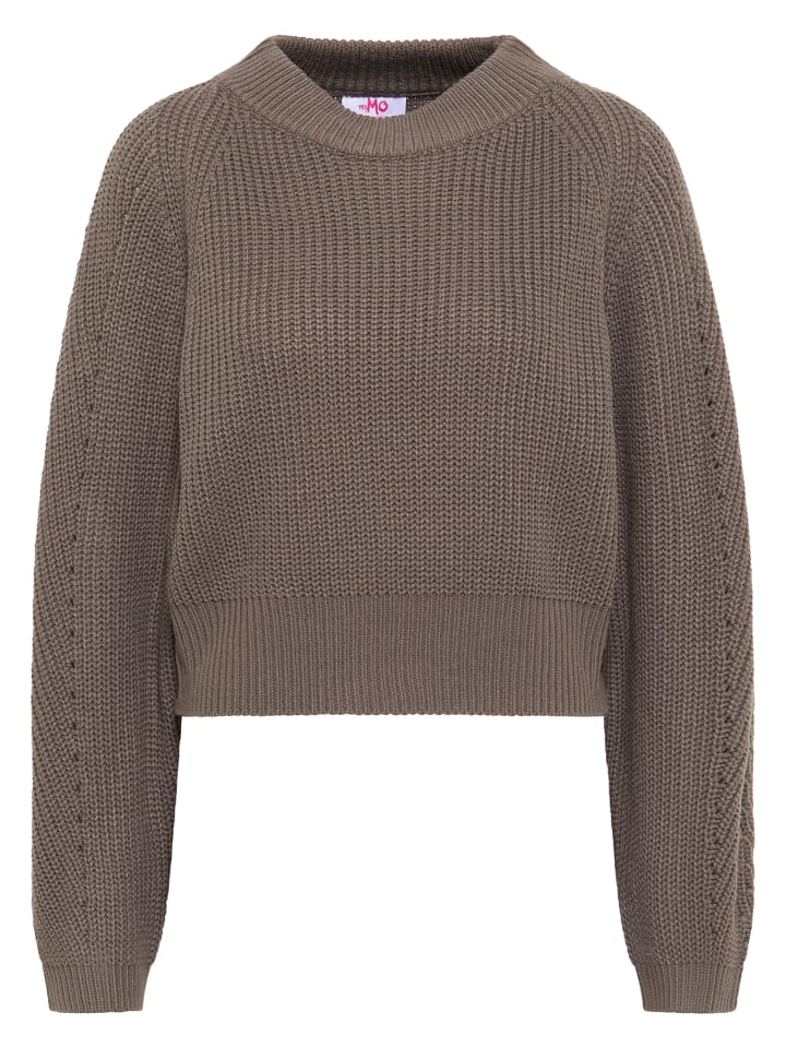 Женский вязаный свитер серого цвета myMo
Женский вязаный свитер серого цвета myMo