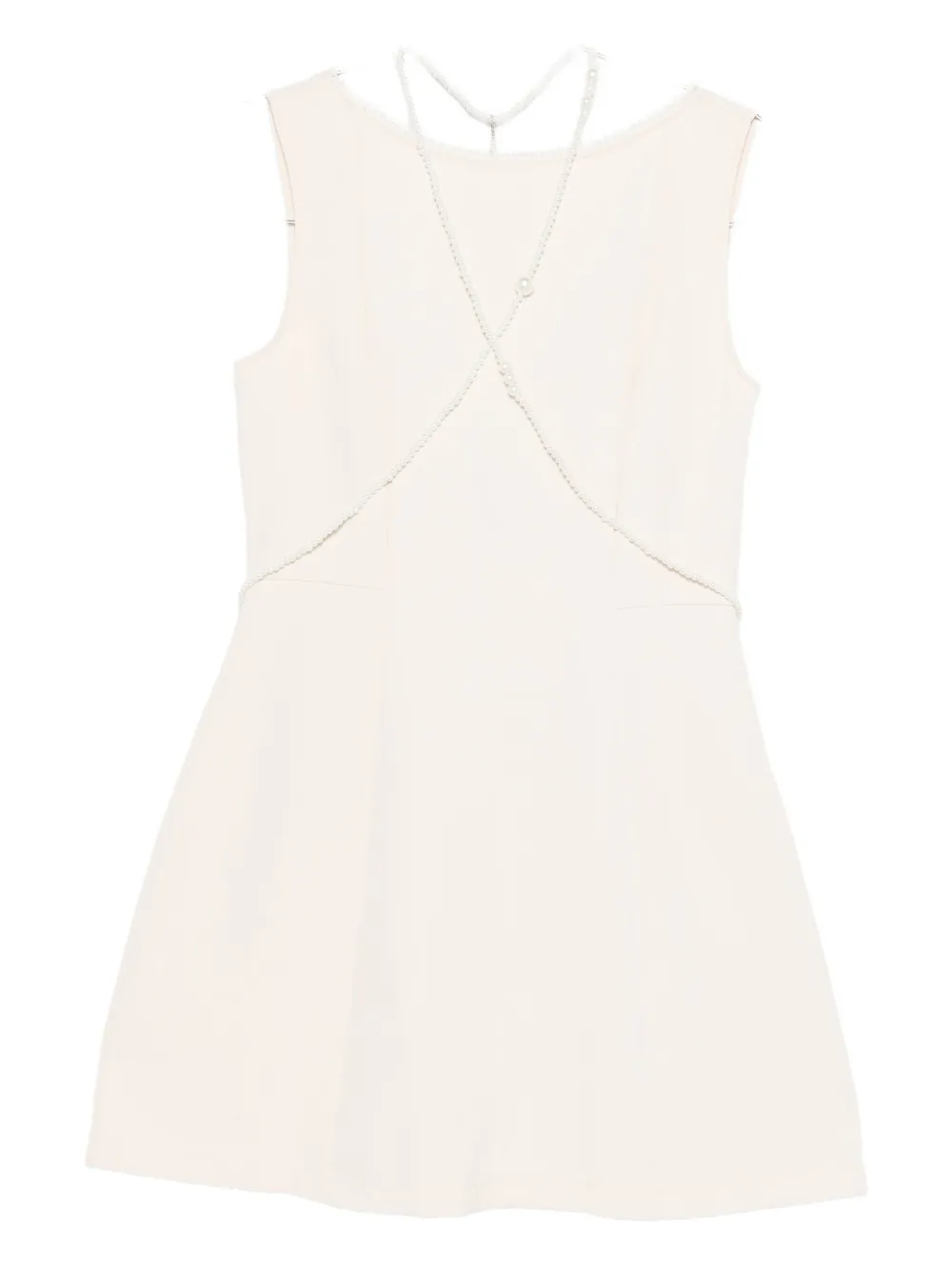 Мини-платье с бантом Rahil Hesan, нейтральный 
Мини-платье с бантом Rahil Hesan, нейтральный