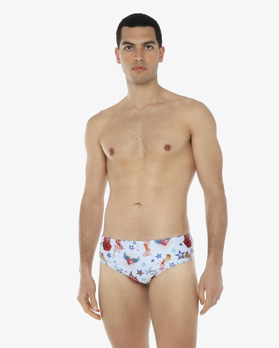 JAKED Мужские синтетические плавательные шорты белого цвета
JAKED Мужские синтетические плавательные шорты белого цвета