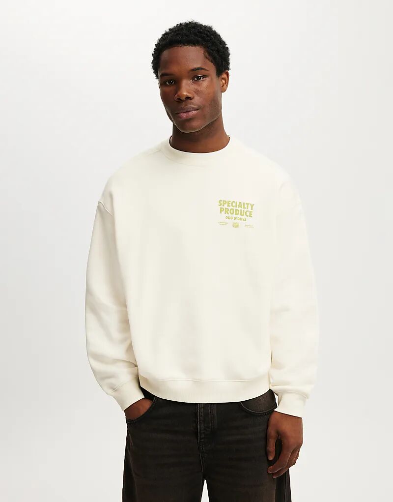 Свитер с графическим принтом Cotton On Box fit цвета кремового пуха / фирменная продукция Cotton On
Свитер с графическим принтом Cotton On Box fit цвета кремового пуха / фирменная продукция Cotton On