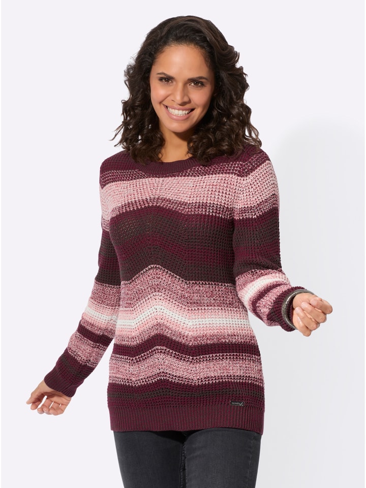 Свитер с длинными рукавами бордово-графитового цвета WITT WEIDEN
Свитер с длинными рукавами бордово-графитового цвета WITT WEIDEN