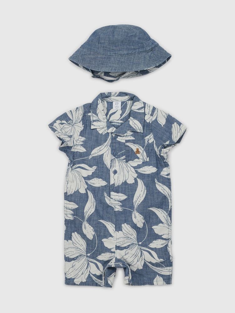 Комбинезон со шляпой Gap, синий
Комбинезон со шляпой Gap, синий