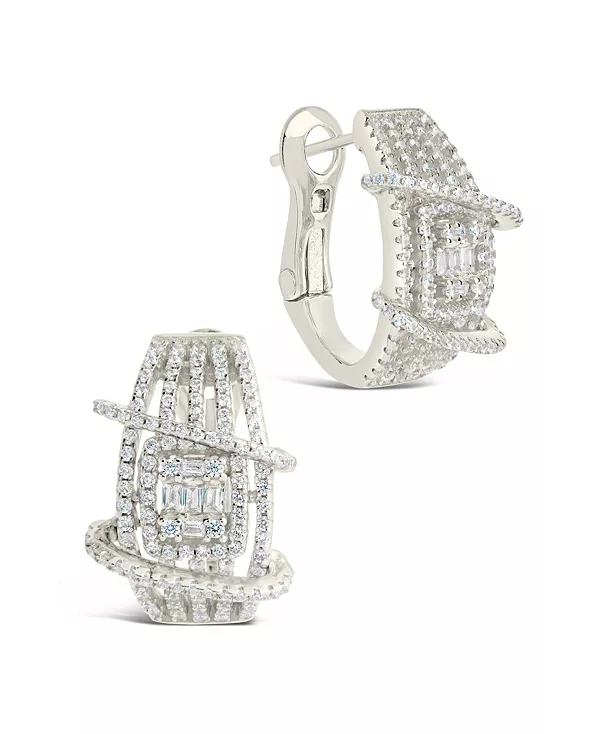 Крупные серьги-кольца Leigh с кубическим цирконием Sterling Forever, silver
Крупные серьги-кольца Leigh с кубическим цирконием Sterling Forever, silver
