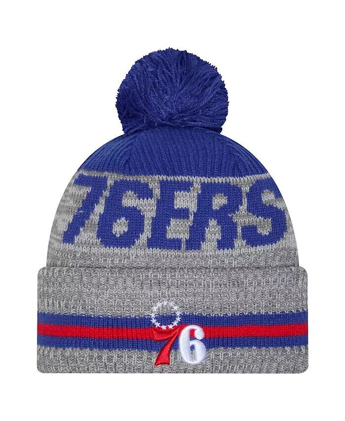 Мужская серая шапка Philadelphia 76ers Sport Night Runner с манжетами и помпоном New Era
Мужская серая шапка Philadelphia 76ers Sport Night Runner с манжетами и помпоном New Era