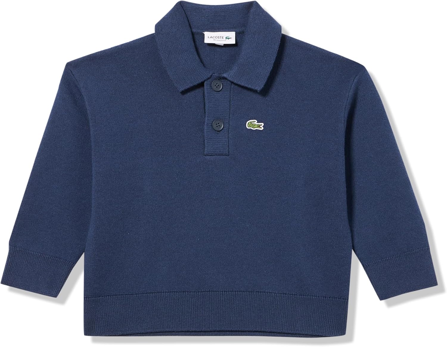 Детская поло с длинным рукавом из смеси хлопка и шерсти Lacoste, Navy Blue
Детская поло с длинным рукавом из смеси хлопка и шерсти Lacoste, Navy Blue