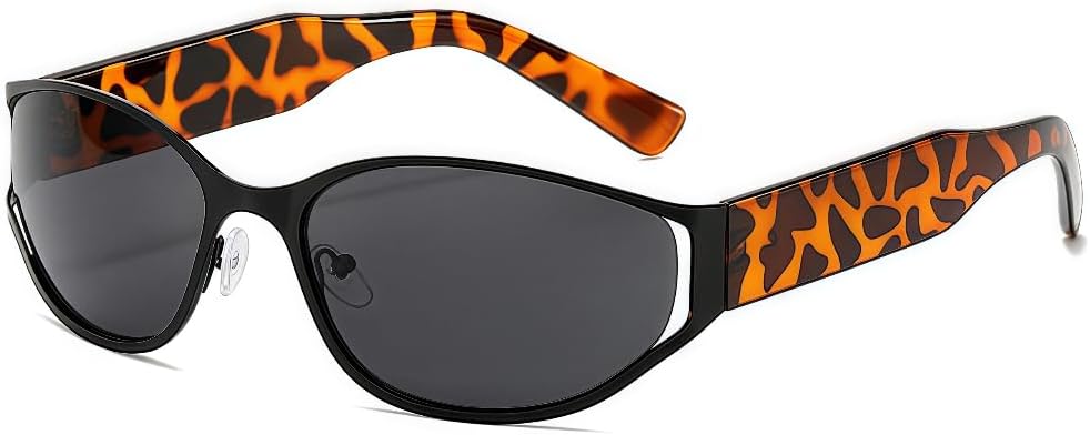 Модные женские солнцезащитные очки ICARA с футуристическими овальными линзами в стиле 2000-х, панк-винтаж, защита от УФ-излучения UV400 — очки для модниц, Black Leopard/Black
Модные женские солнцезащитные очки ICARA с футуристическими овальными линзами в стиле 2000-х, панк-винтаж, защита от УФ-излучения UV400 — очки для модниц, Black Leopard/Black