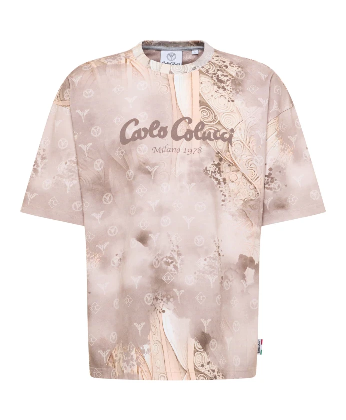 Вязаная футболка из серии «Орнамент» Carlo Colucci, бежевый
Вязаная футболка из серии «Орнамент» Carlo Colucci, бежевый