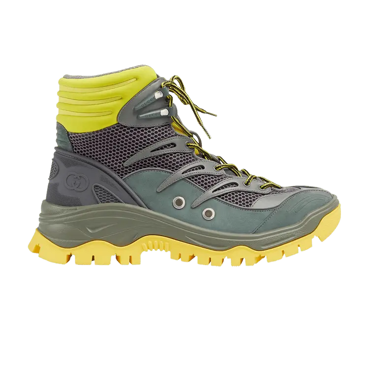 Ботинки Gucci Lace Up Boot Grey Dark Green Yellow, серый
Ботинки Gucci Lace Up Boot Grey Dark Green Yellow, серый