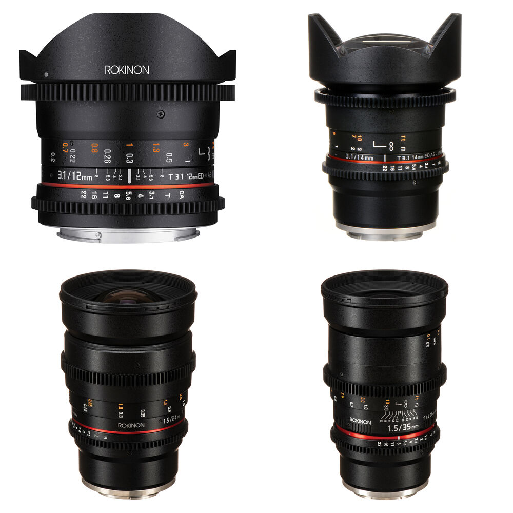 Комплект широкоугольных объективов Rokinon Cine DS с объективом Fisheye (Sony E)
Комплект широкоугольных объективов Rokinon Cine DS с объективом Fisheye (Sony E)