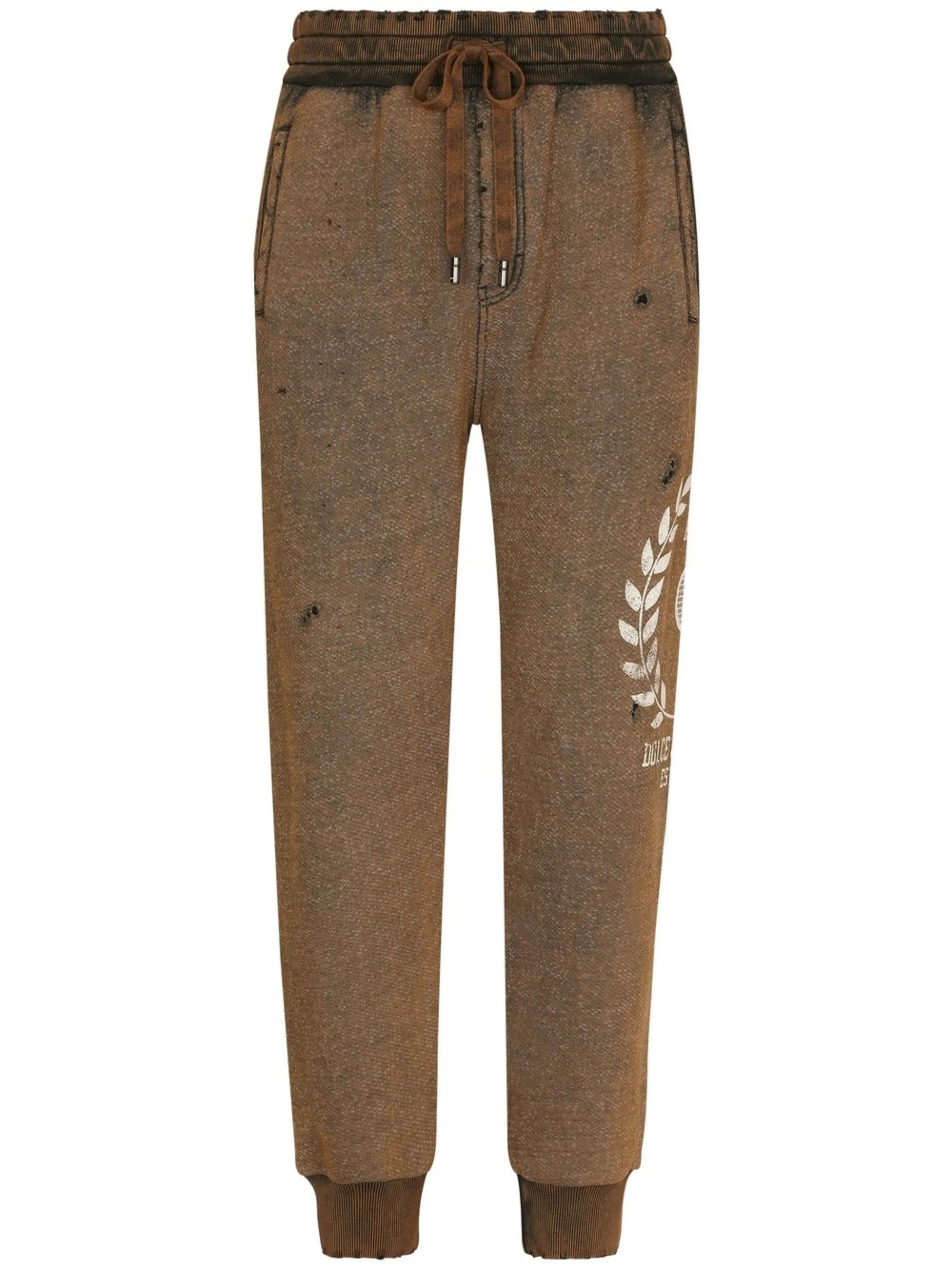 Спортивные брюки с прорезями и логотипом Dolce & Gabbana, коричневый
Спортивные брюки с прорезями и логотипом Dolce & Gabbana, коричневый