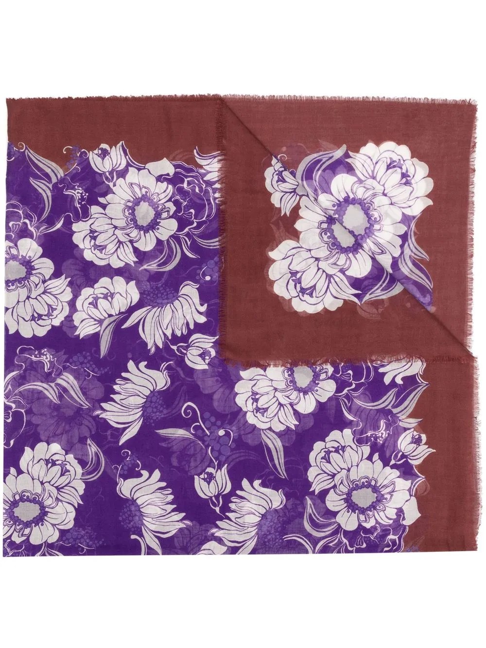 Шарф с цветочным принтом Valentino Garavani, коричневый
Шарф с цветочным принтом Valentino Garavani, коричневый