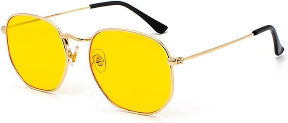 Солнцезащитные очки шестиугольной формы для мужчин и женщин, квадратные и многоугольные солнцезащитные очки в стиле ретро с металлической оправой GHVWYX, C07 Gold Yellow
Солнцезащитные очки шестиугольной формы для мужчин и женщин, квадратные и многоугольные солнцезащитные очки в стиле ретро с металлической оправой GHVWYX, C07 Gold Yellow