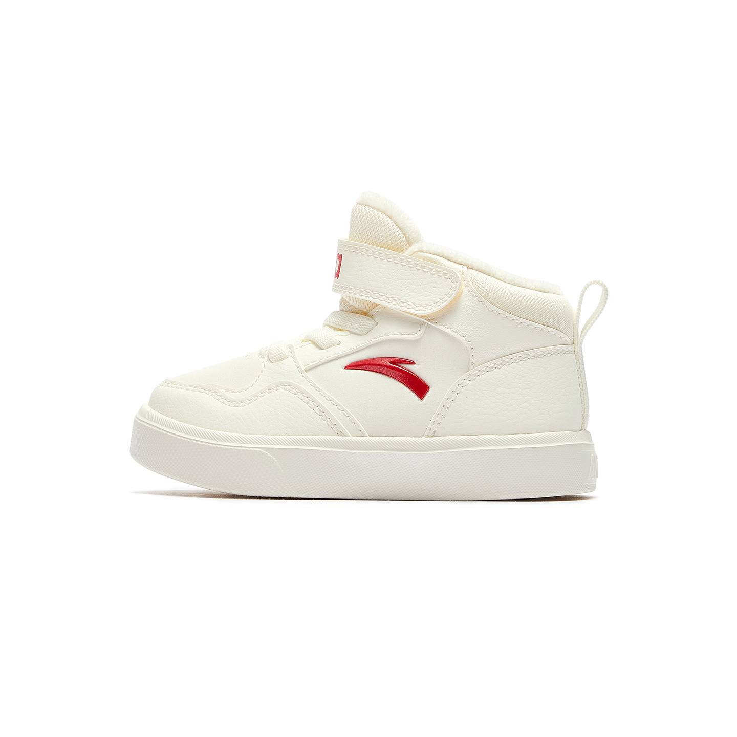 Легкие амортизирующие утепленные кроссовки mid top для малышей white black Antakids, айвори белый/красный-2
Легкие амортизирующие утепленные кроссовки mid top для малышей white black Antakids, айвори белый/красный-2