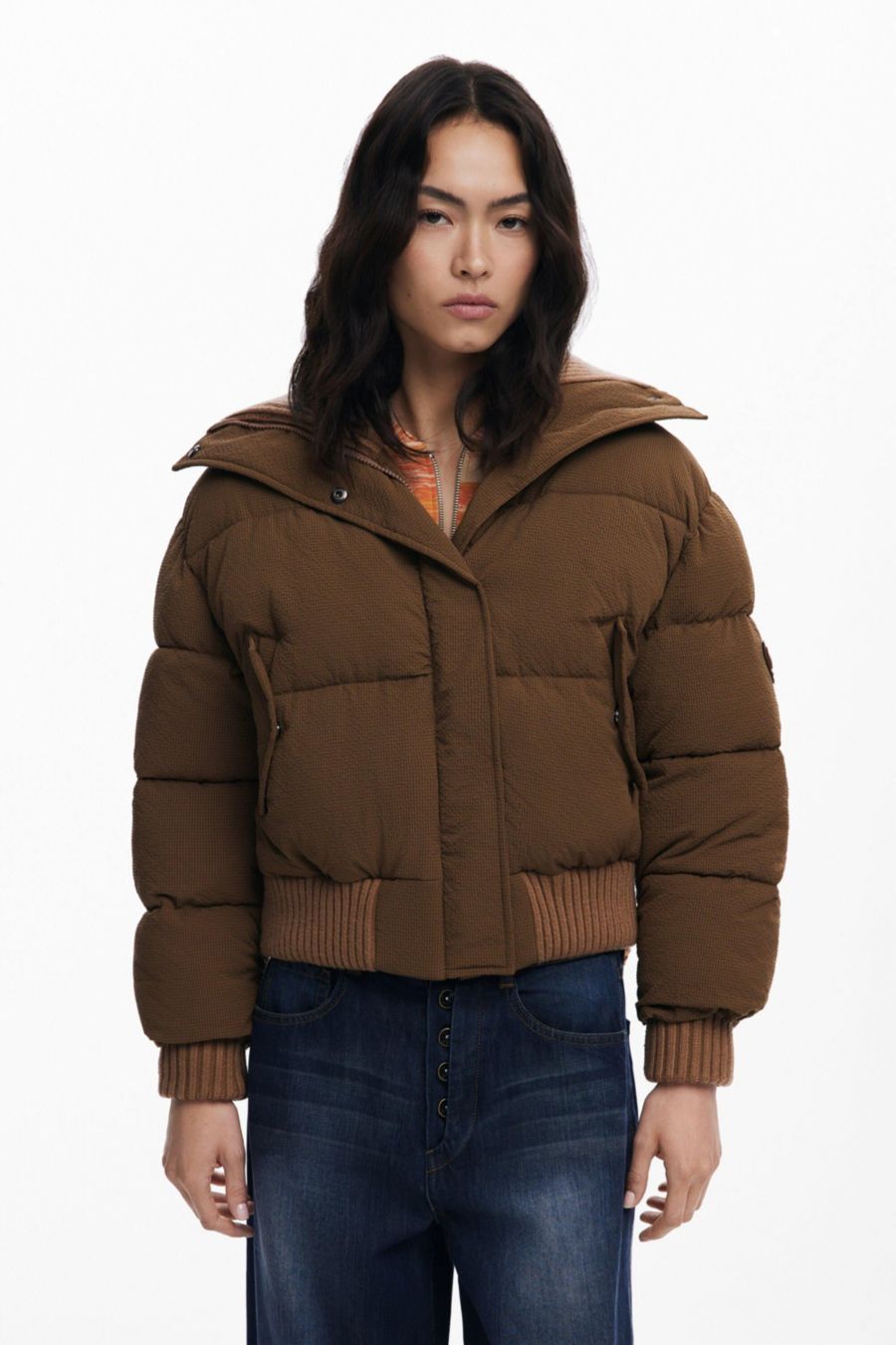 Женское стеганое пальто в стиле бомбер Desigual, Brown
Женское стеганое пальто в стиле бомбер Desigual, Brown