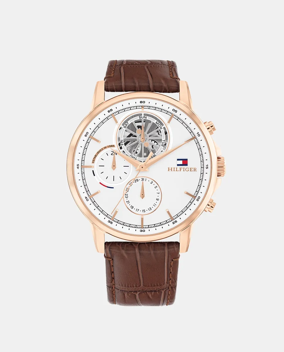 Stewart 1710606 Многофункциональные коричневые кожаные мужские часы Tommy Hilfiger, коричневый
Stewart 1710606 Многофункциональные коричневые кожаные мужские часы Tommy Hilfiger, коричневый