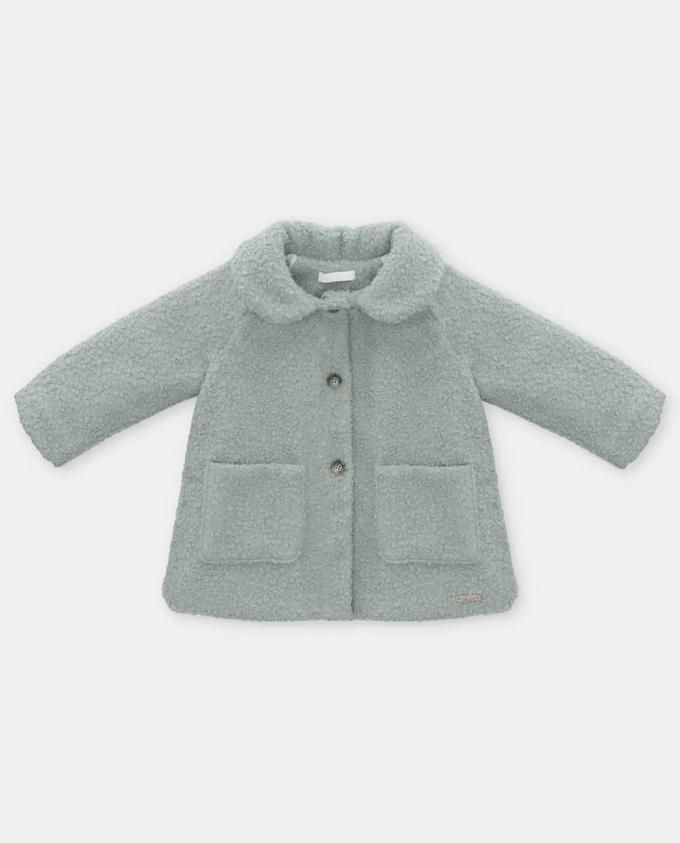 Детское пальто из ткани багуилья с воротником «питер пэн» светло-зеленого цвета Martín Aranda
Детское пальто из ткани багуилья с воротником «питер пэн» светло-зеленого цвета Martín Aranda