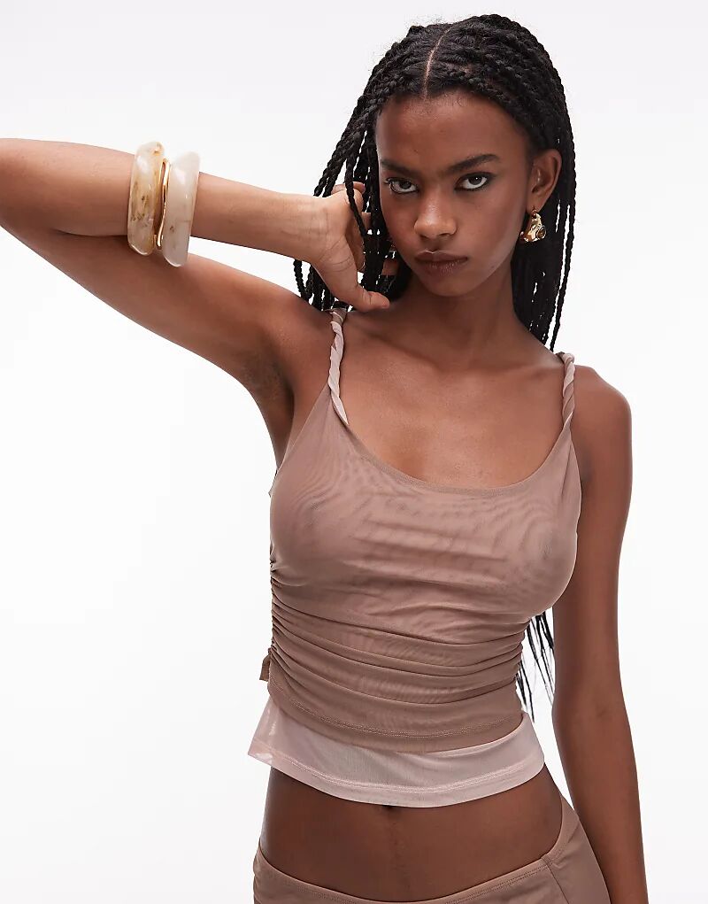 Двухслойный сетчатый топ ASOS DESIGN 90-х годов в цвете «камень» — часть комплекта
Двухслойный сетчатый топ ASOS DESIGN 90-х годов в цвете «камень» — часть комплекта
