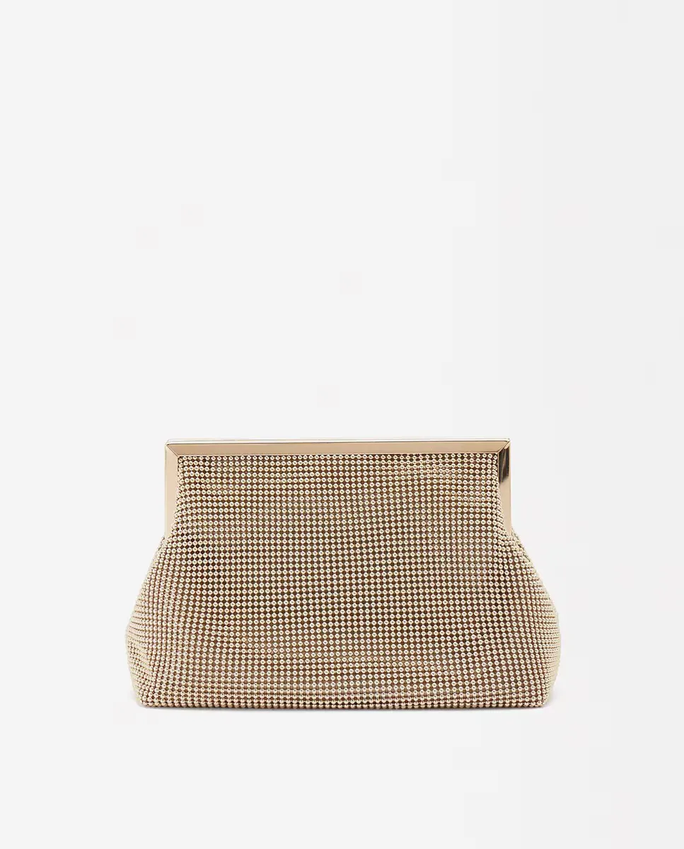 Однотонная сумка для вечеринки, трансформируемая в сетчатую сумку на плечо с застежкой на пуговицы Parfois, золотой
Однотонная сумка для вечеринки, трансформируемая в сетчатую сумку на плечо с застежкой на пуговицы Parfois, золотой