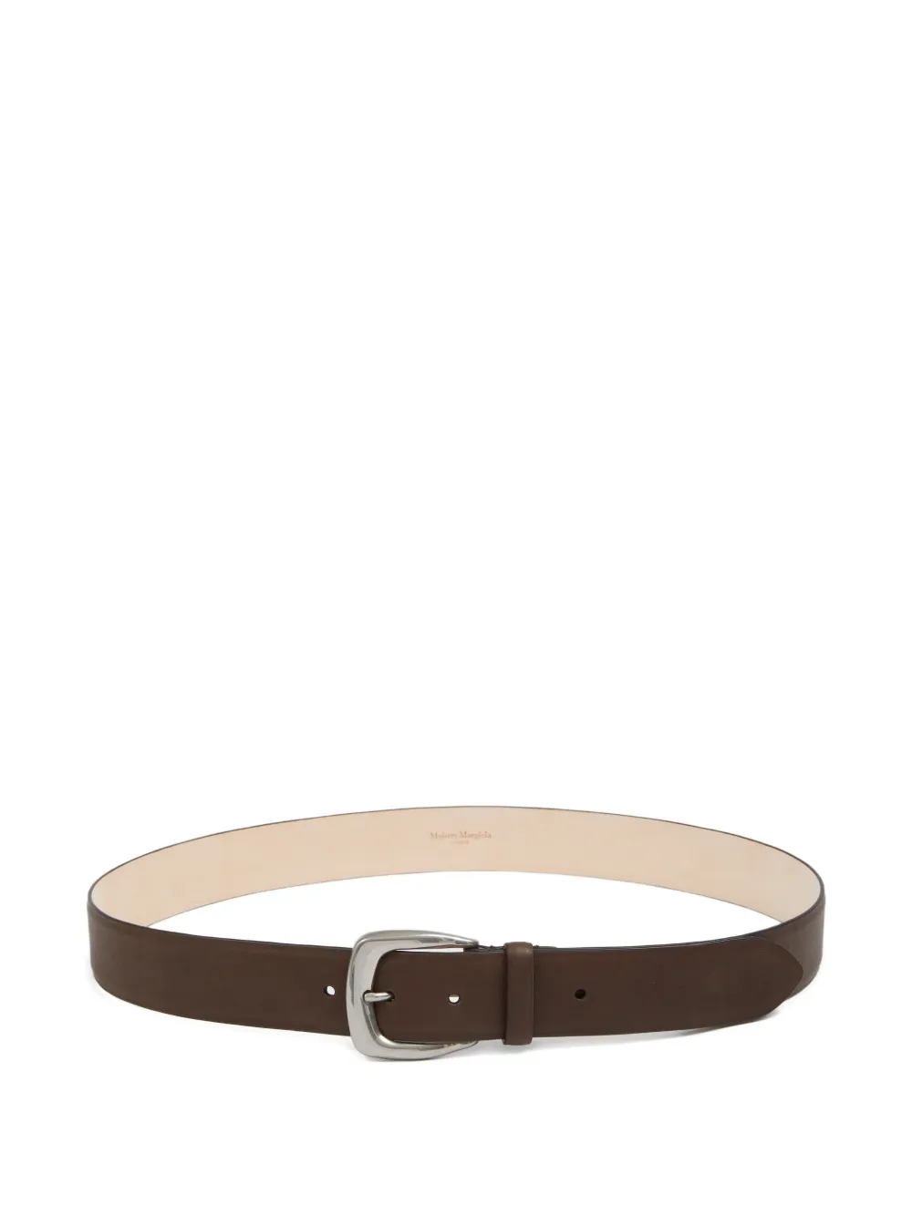 Кожаный ремень Maison Margiela, коричневый
Кожаный ремень Maison Margiela, коричневый