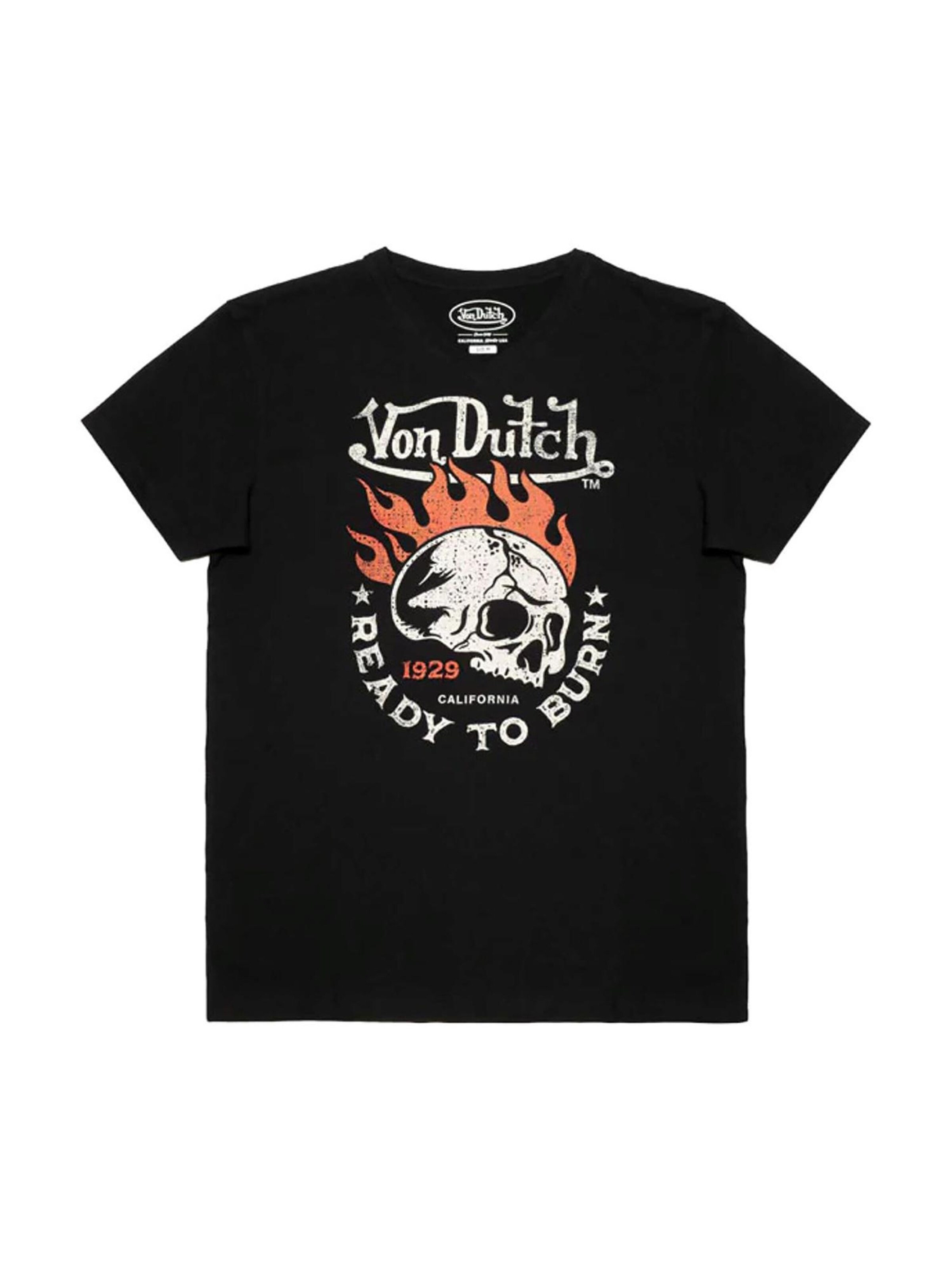 Von Dutch Футболка 'Ready To Burn' в черном цвете
Von Dutch Футболка 'Ready To Burn' в черном цвете