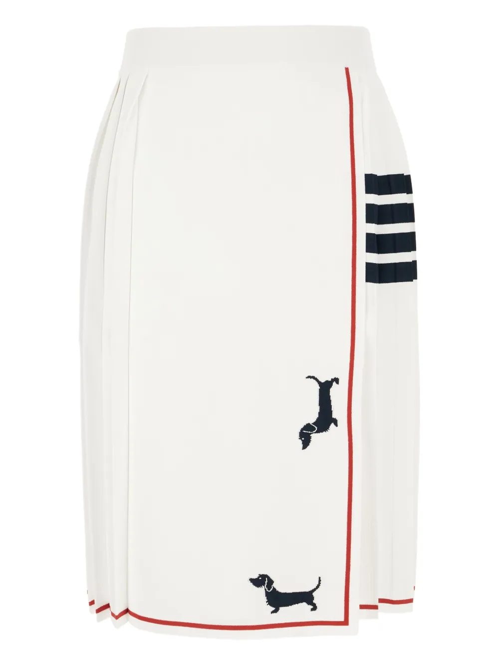 Плиссированная юбка миди вязки интарсия THOM BROWNE, белый
Плиссированная юбка миди вязки интарсия THOM BROWNE, белый