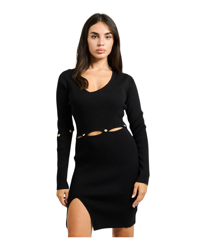 Короткое платье с боковым разрезом Gaã«Lle Paris, черный
Короткое платье с боковым разрезом Gaã«Lle Paris, черный