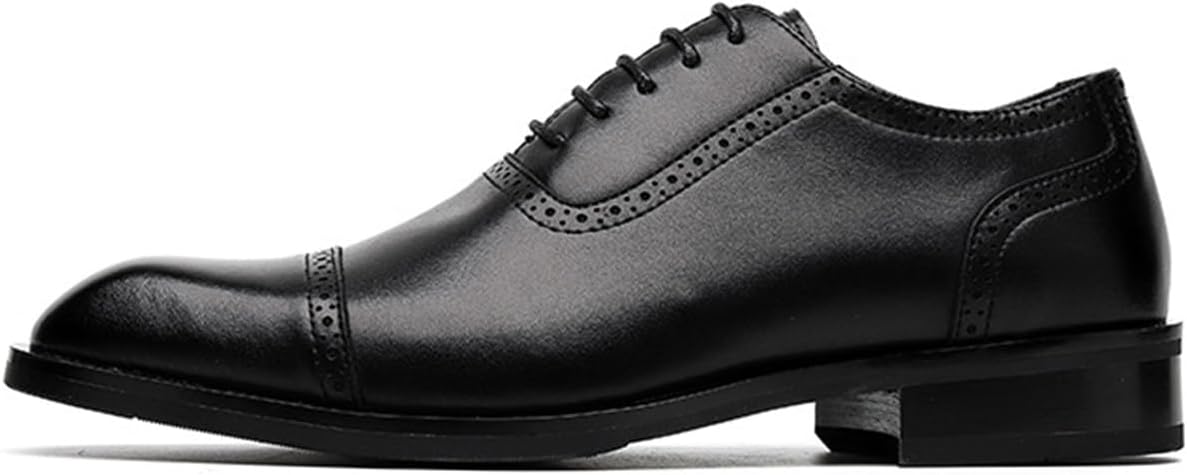 Мужские классические современные оксфорды KYOESCAI с брогированием, шнуровкой, элегантные свадебные туфли для мужчин, черный
Мужские классические современные оксфорды KYOESCAI с брогированием, шнуровкой, элегантные свадебные туфли для мужчин, черный