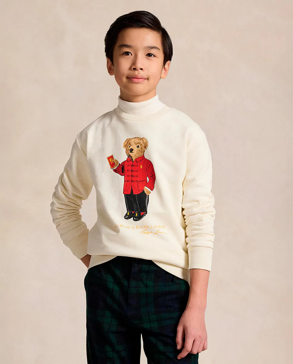 Свитшот для мальчиков из хлопка с изображением медведя Polo Bear Polo Ralph Lauren, кремовый
Свитшот для мальчиков из хлопка с изображением медведя Polo Bear Polo Ralph Lauren, кремовый