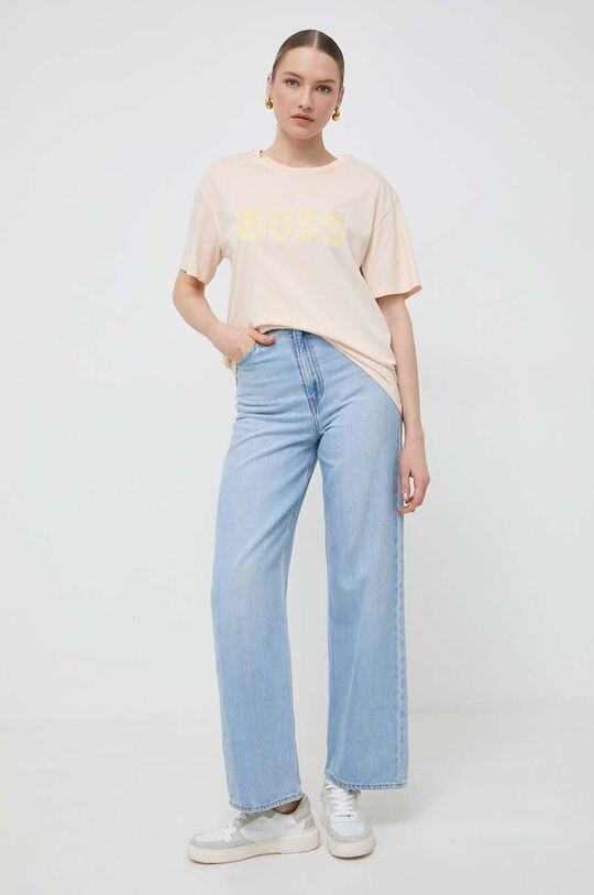 Хлопковая футболка Boss Orange, бежевый
Хлопковая футболка Boss Orange, бежевый