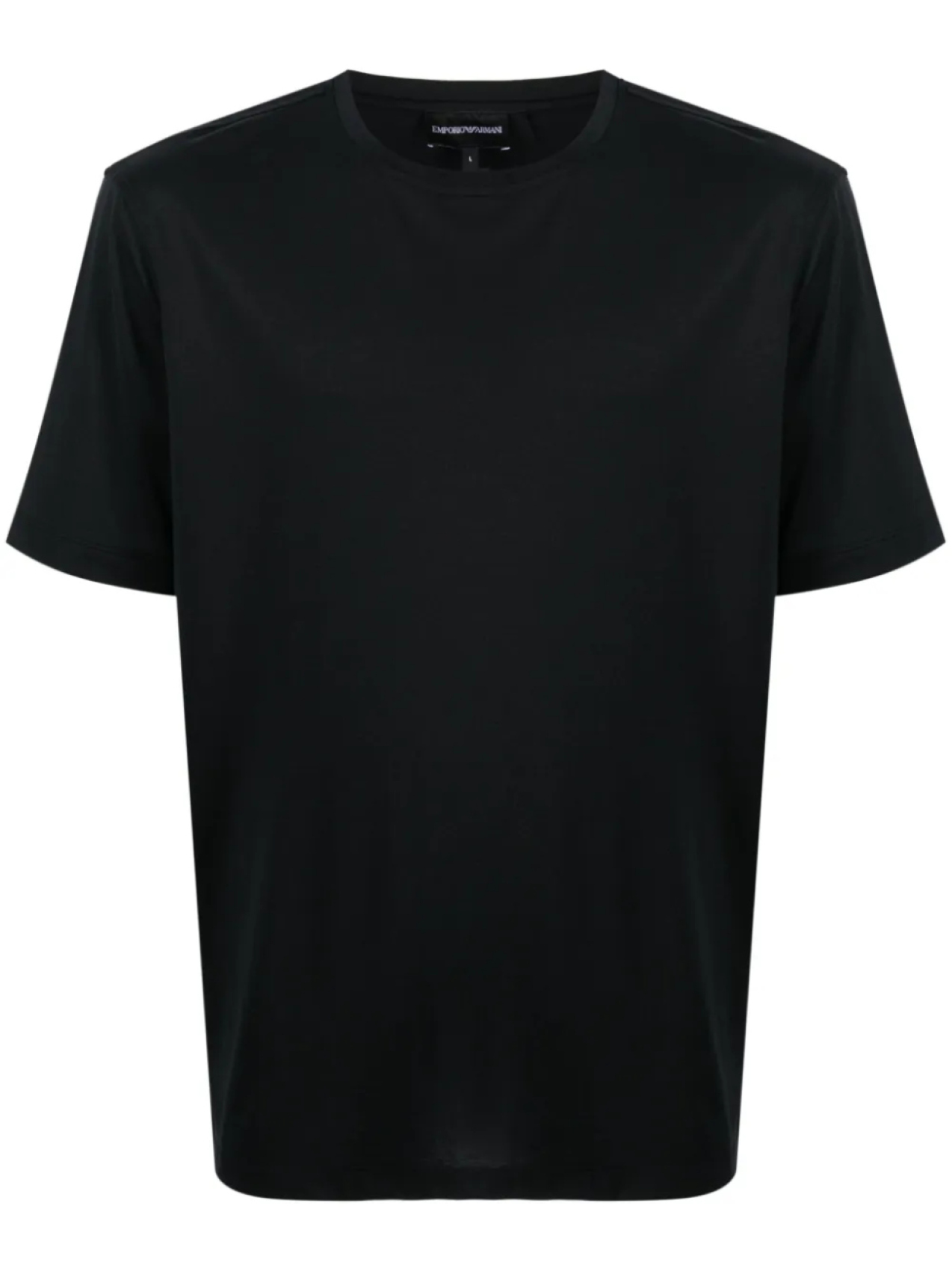 Футболка с круглым вырезом и вышитым логотипом Emporio Armani, черный
Футболка с круглым вырезом и вышитым логотипом Emporio Armani, черный