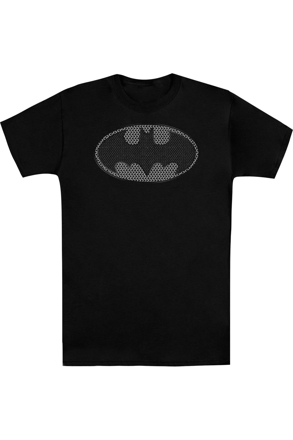 Футболка Batman Chainmail Shield с коротким рукавом для взрослых Gildan, черный 
Футболка Batman Chainmail Shield с коротким рукавом для взрослых Gildan, черный